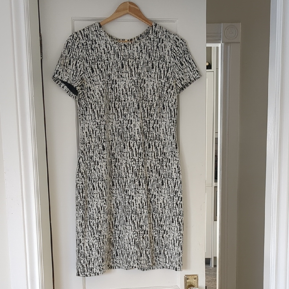 Calvin Klein Black & White A Line Dress